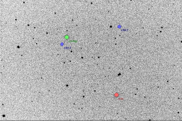 Mapka - V0829 Her, JD 2456457.35257