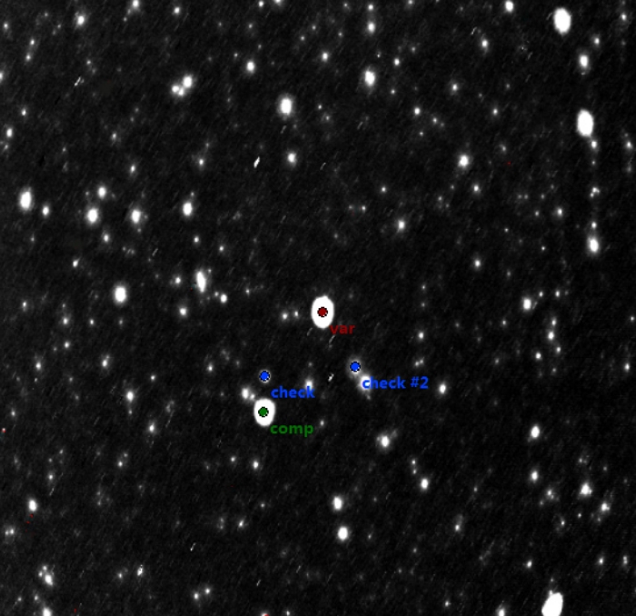 Mapka - V0451 Oph, JD 2456500.36951