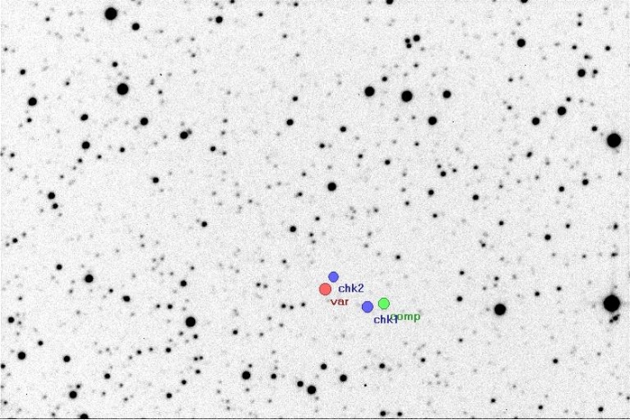 Mapka - V2240 Cyg, JD 2456515.30080