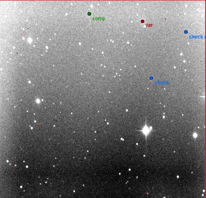 Mapka - V0667 Vir, JD 2456726.52866