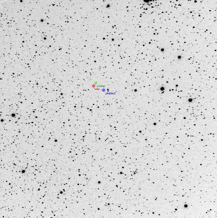 Mapka - V2240 Cyg, JD 2457205.35124