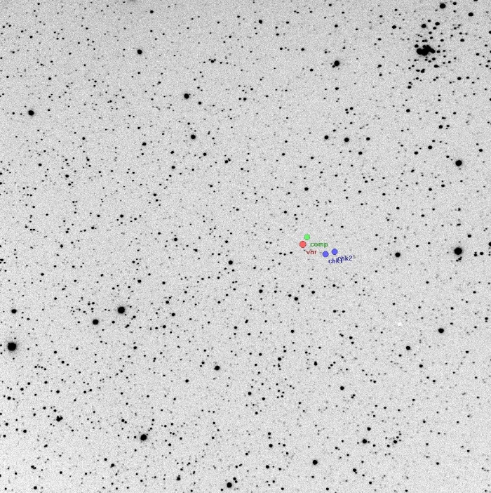 Mapka - V2240 Cyg, JD 2457206.35699