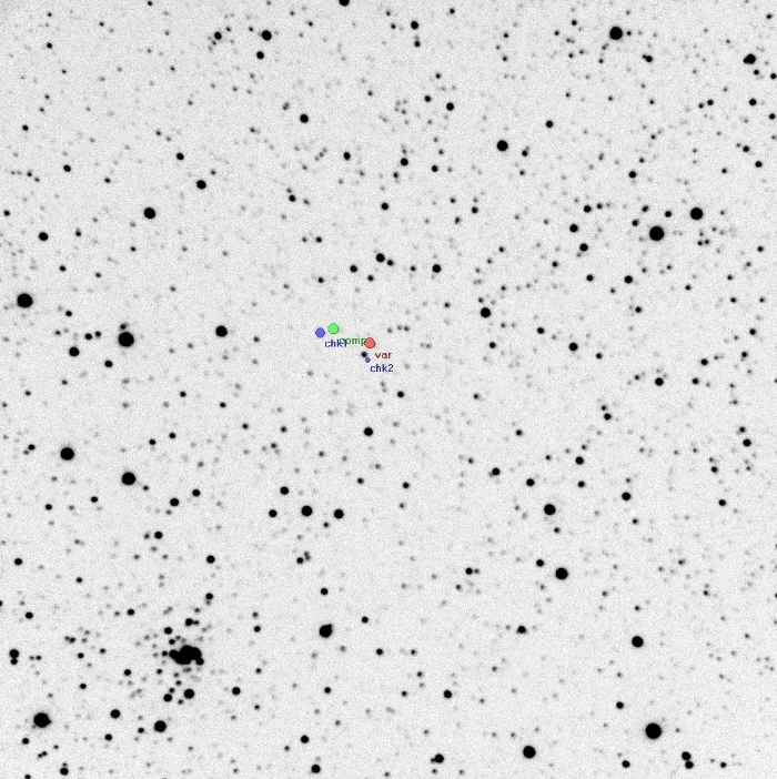 Mapka - V2240 Cyg, JD 2457330.20464