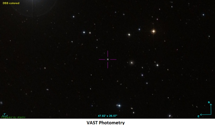 Mapka - AA UMa, JD 2457847.28720