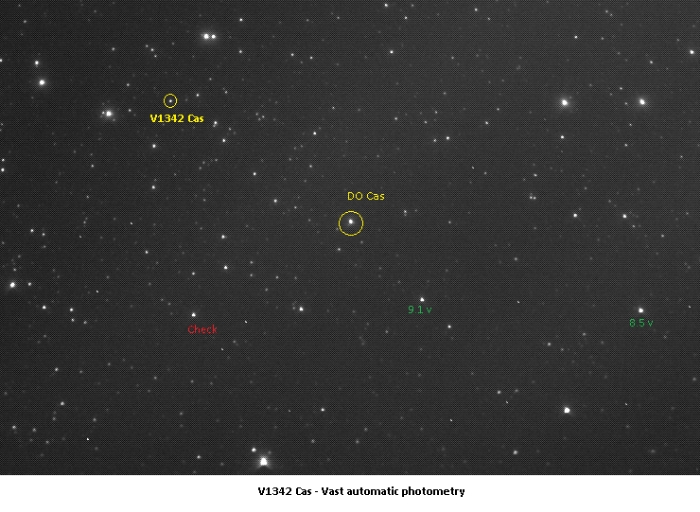 Mapka - V1342 Cas, JD 2458713.36076