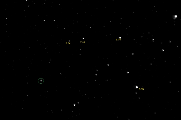 Mapka - RZ Cas, JD 2458731.26396