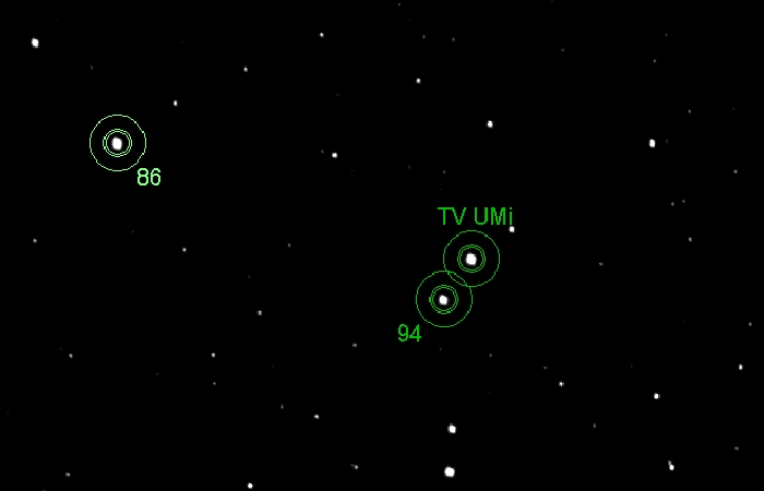 Mapka - TV UMi, JD 2458965.31090