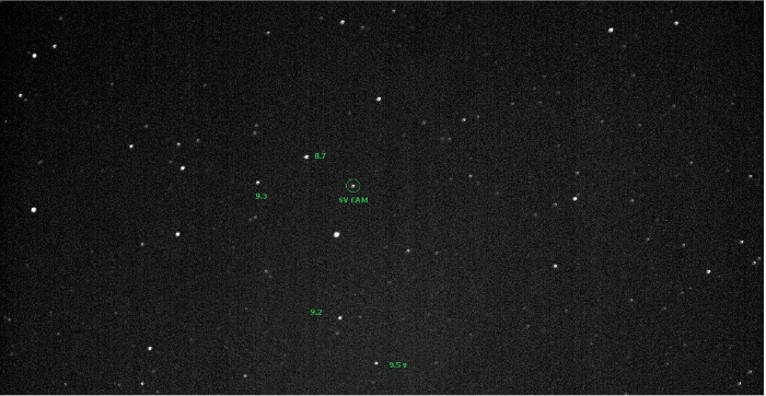 Mapka - SV Cam, JD 2459174.15350