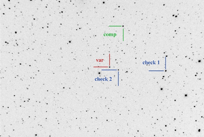 Mapka - V0546 And, JD 2459161.21671