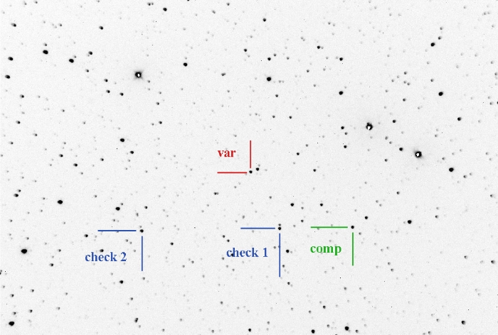 Mapka - V0591 Lyr, JD 2459369.36989