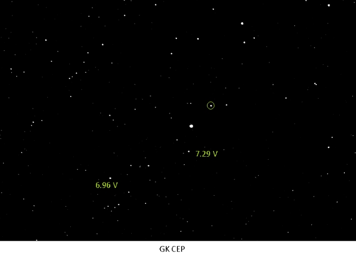 Mapka - GK Cep, JD 2459577.20360