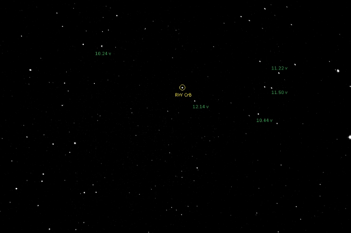 Mapka - RW CrB, JD 2459723.34294