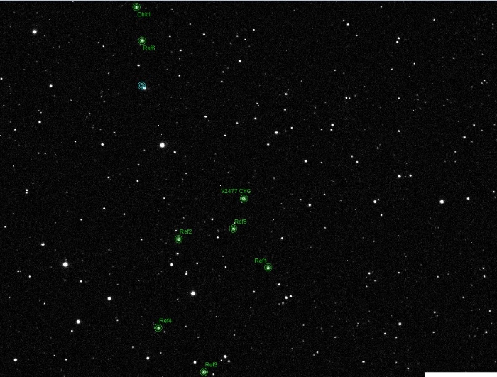 Mapka - V2477 Cyg, JD 2459775.33294