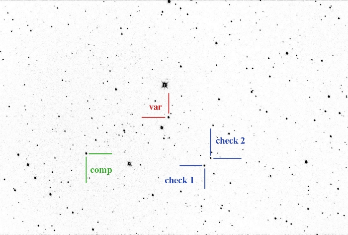 Mapka - EQ Tau, JD 2459983.23810