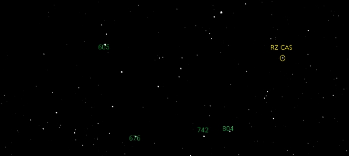 Mapka - RZ Cas, JD 2460059.30182