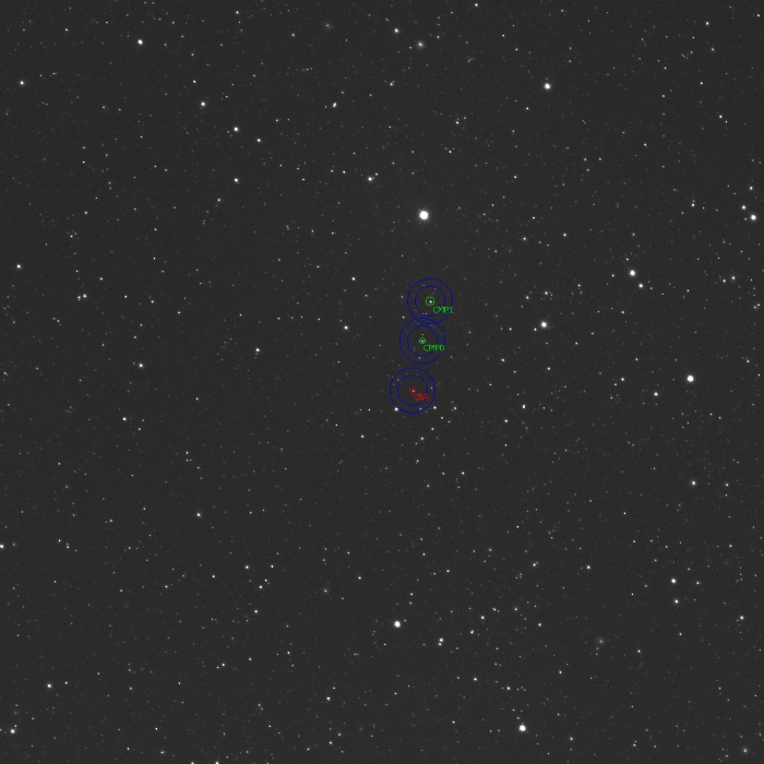 Mapka - V2477 Cyg, JD 2460175.41401