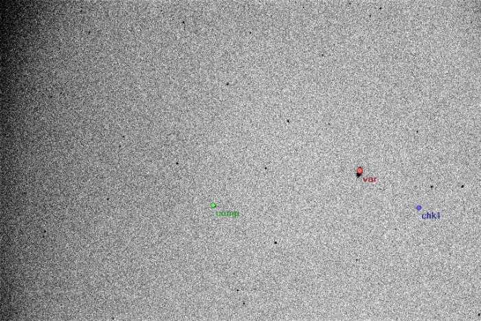 Mapka - BW Dra, JD 2455960.50121