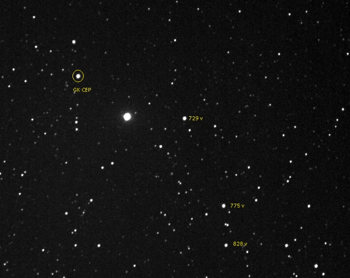 Mapka - GK Cep, JD 2460375.26412