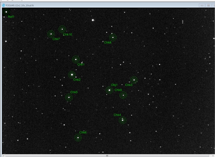 Mapka - TOI-1649, JD 2460666.63043