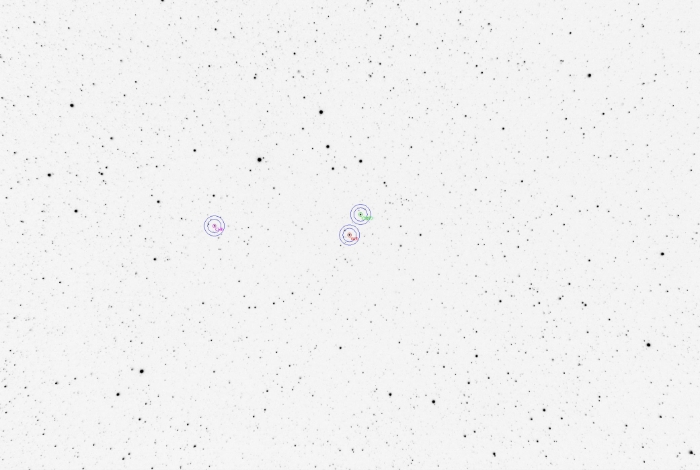 Mapka - V0781 Tau, JD 2460695.26305