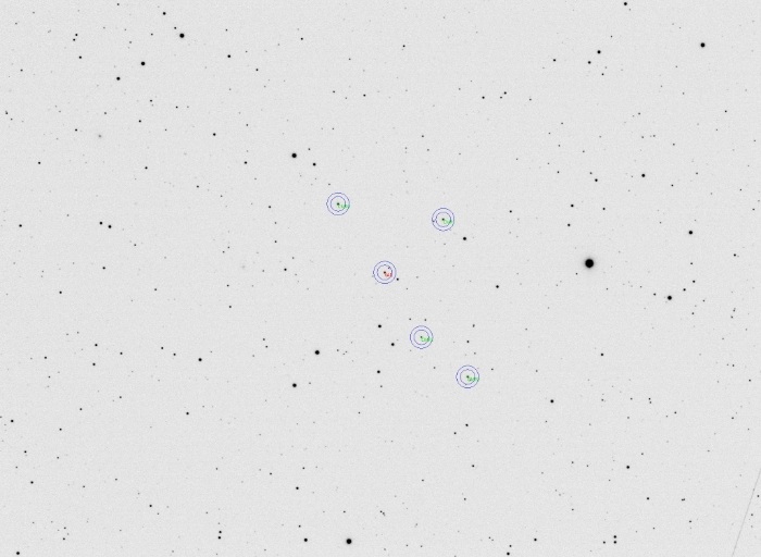 Mapka - V0520 Dra, JD 2460710.57166