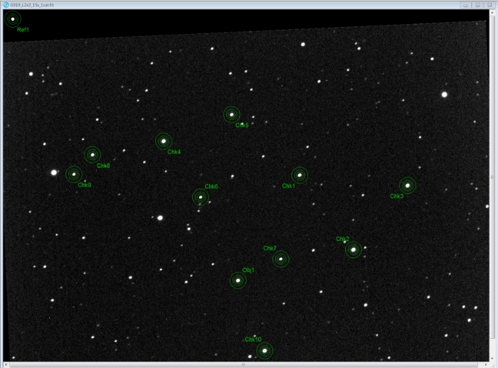 Mapka - NSVS 7334235, JD 2460709.60955