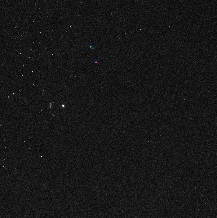 Mapka - V0833 Tau, JD 2460697.42499