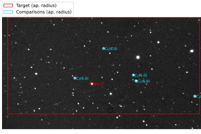 Mapka - TOI-1516, JD 2460712.26790