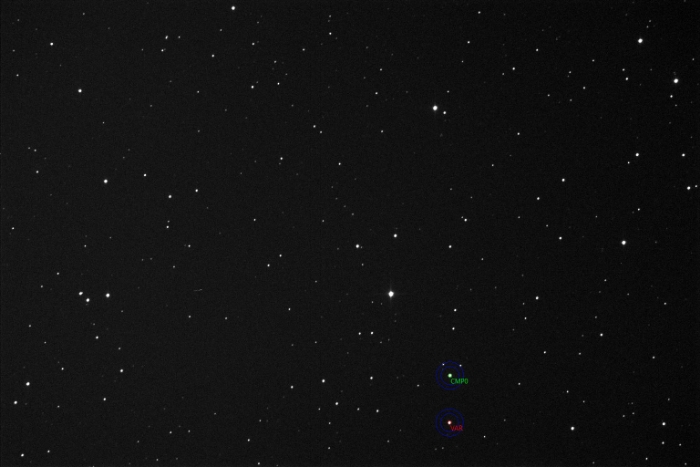 Mapka - Gaia DR2 1074126897883809664, JD 2460711.28091