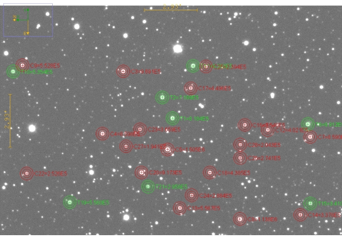 Mapka - TOI 2576.01, JD 2460706.28958