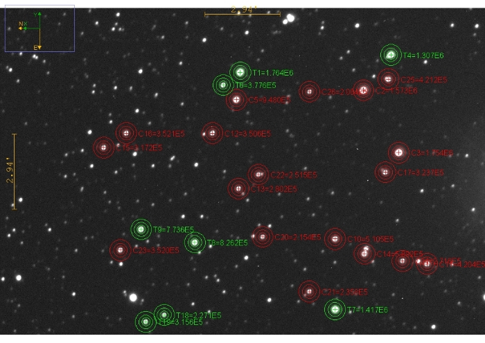 Mapka - TOI 2591.01, JD 2460708.30732