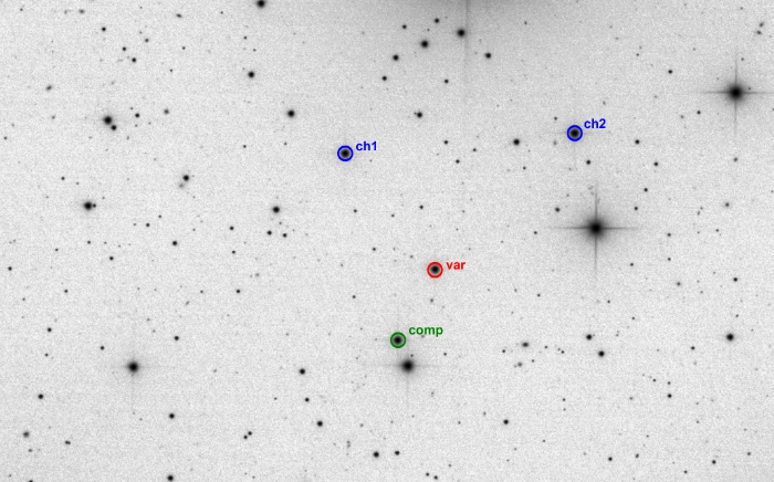 Mapka - PZ UMa, JD 2460711.28222