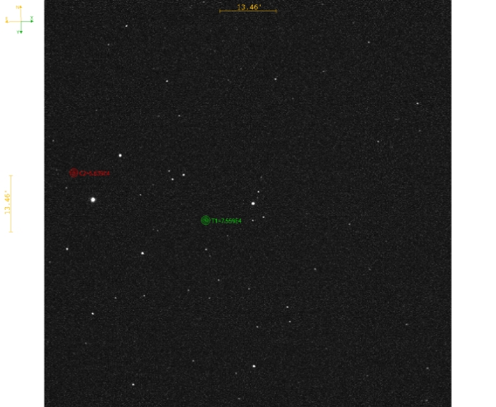 Mapka - TOI 522.01, JD 2460734.31157