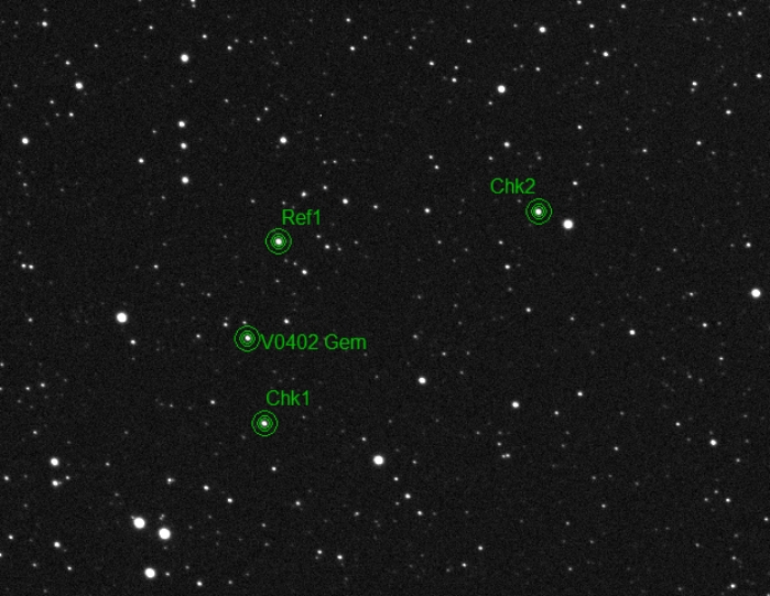 Mapka - V0402 Gem, JD 2460673.47743