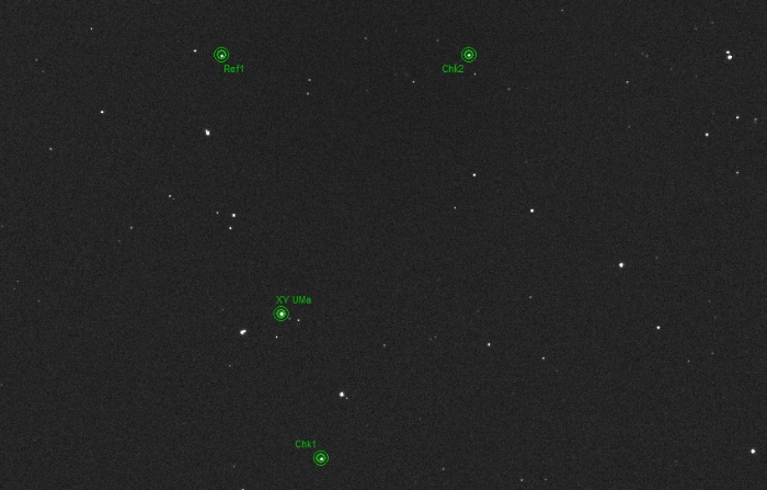 Mapka - XY UMa, JD 2460673.60506