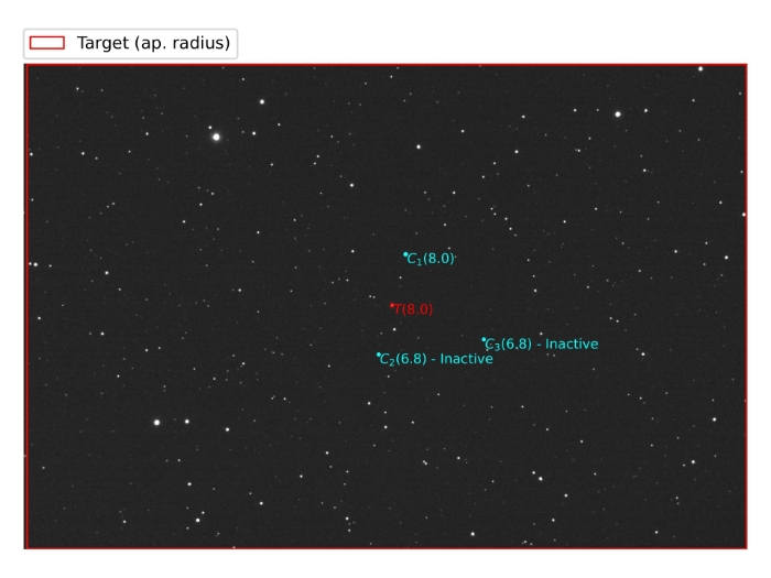 Mapka - TOI-2154, JD 2460739.33655