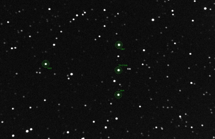 Mapka - TOI-2154, JD 2460739.32258