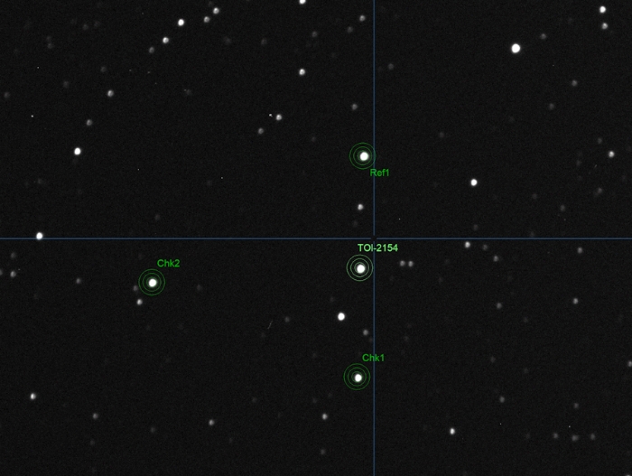 Mapka - TOI-2154, JD 2460739.29443