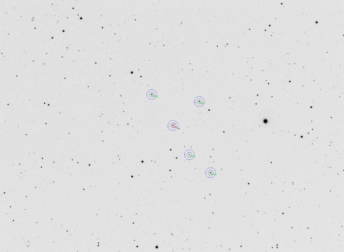 Mapka - V0520 Dra, JD 2460740.48431