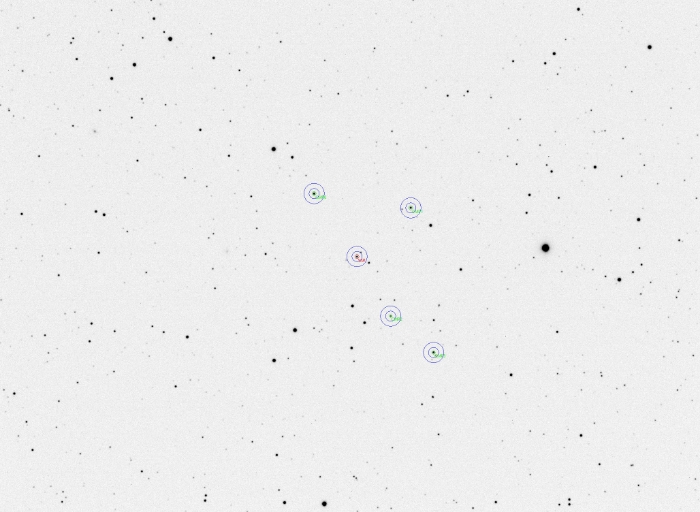 Mapka - V0520 Dra, JD 2460741.51886