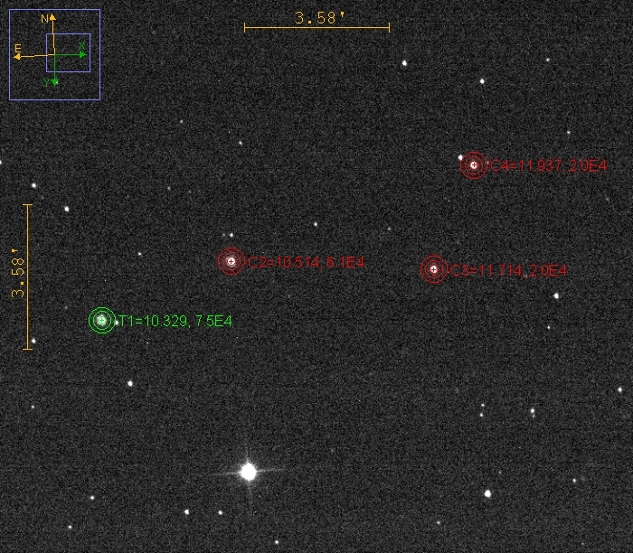 Mapka - TOI-1194, JD 2460741.32741