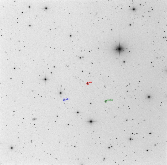 Mapka - V0342 UMa, JD 2460741.29132