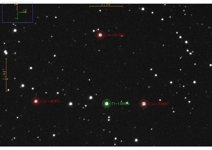 Mapka - TOI-2154, JD 2460739.32022