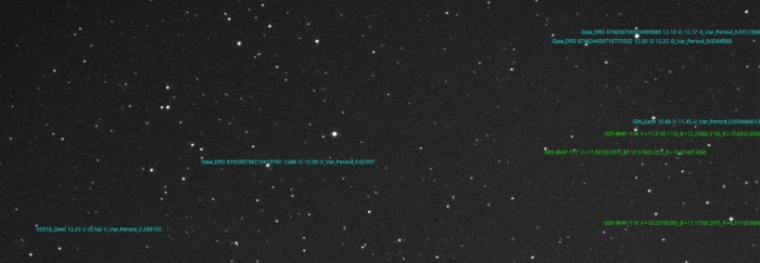 Mapka - V0518 Gem, JD 2460762.37561