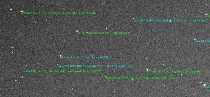Mapka - RT LMi, JD 2460764.46950