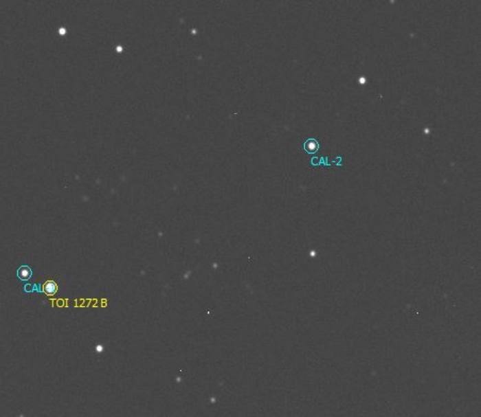 Mapka - TOI-1272, JD 2460765.33805