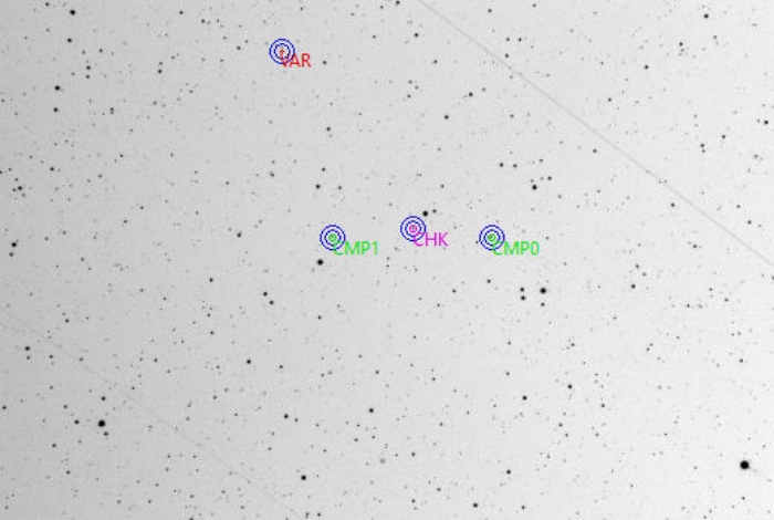 Mapka - V0348 Dra, JD 2460770.33882