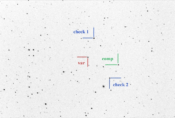 Mapka - V0403 Cam, JD 2460778.29786