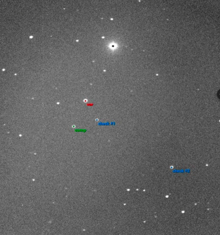 Mapka - V0700 Vir, JD 2460774.37240