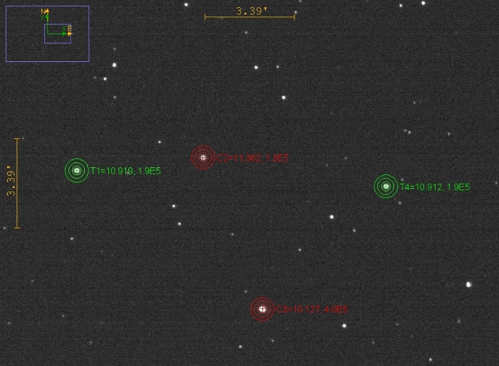 Mapka - VY UMi, JD 2460786.38390